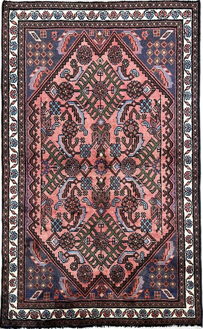 Hand-Knotted Tribal Persian Enjelas Rug
