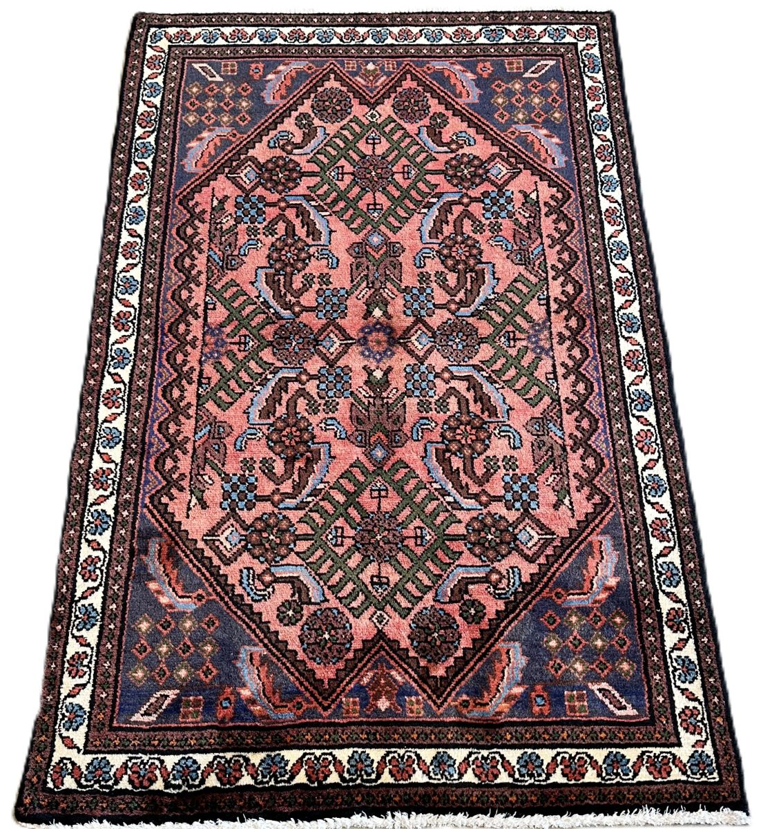 Hand-Knotted Tribal Persian Enjelas Rug
