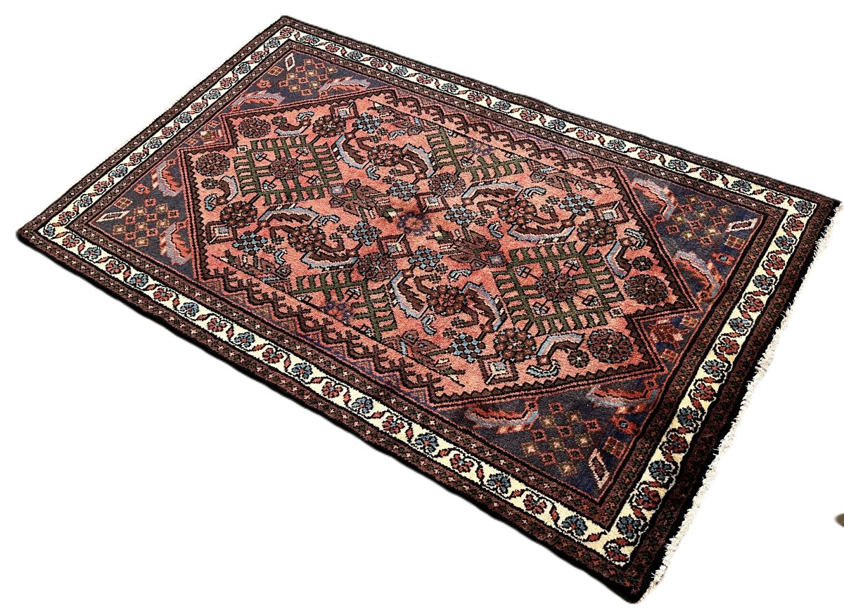 Hand-Knotted Tribal Persian Enjelas Rug