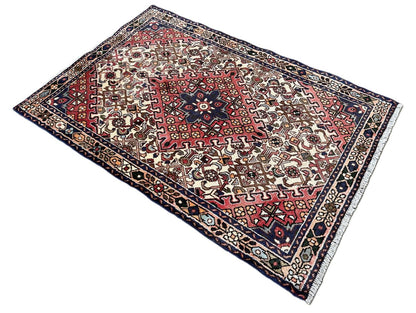 Hand-Knotted Tribal Persian Enjelas Rug
