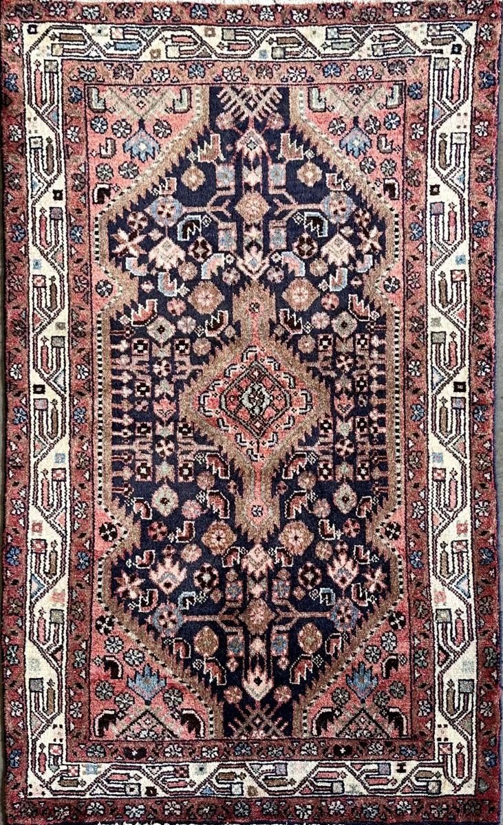 Hand-Knotted Tribal Persian Tajabad Rug