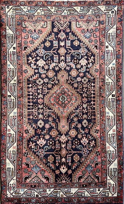 Hand-Knotted Tribal Persian Tajabad Rug