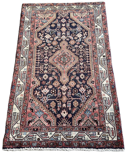 Hand-Knotted Tribal Persian Tajabad Rug