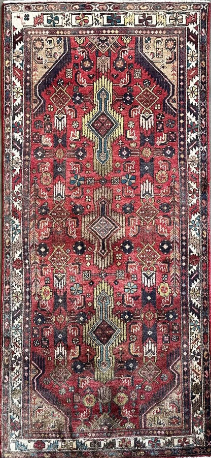 Hand-Knotted Tribal Persian Tajabad Rug