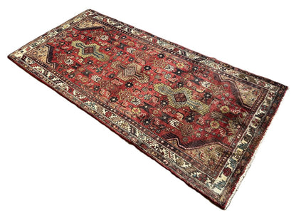 Hand-Knotted Tribal Persian Tajabad Rug