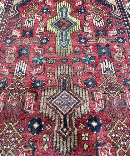 Hand-Knotted Tribal Persian Tajabad Rug