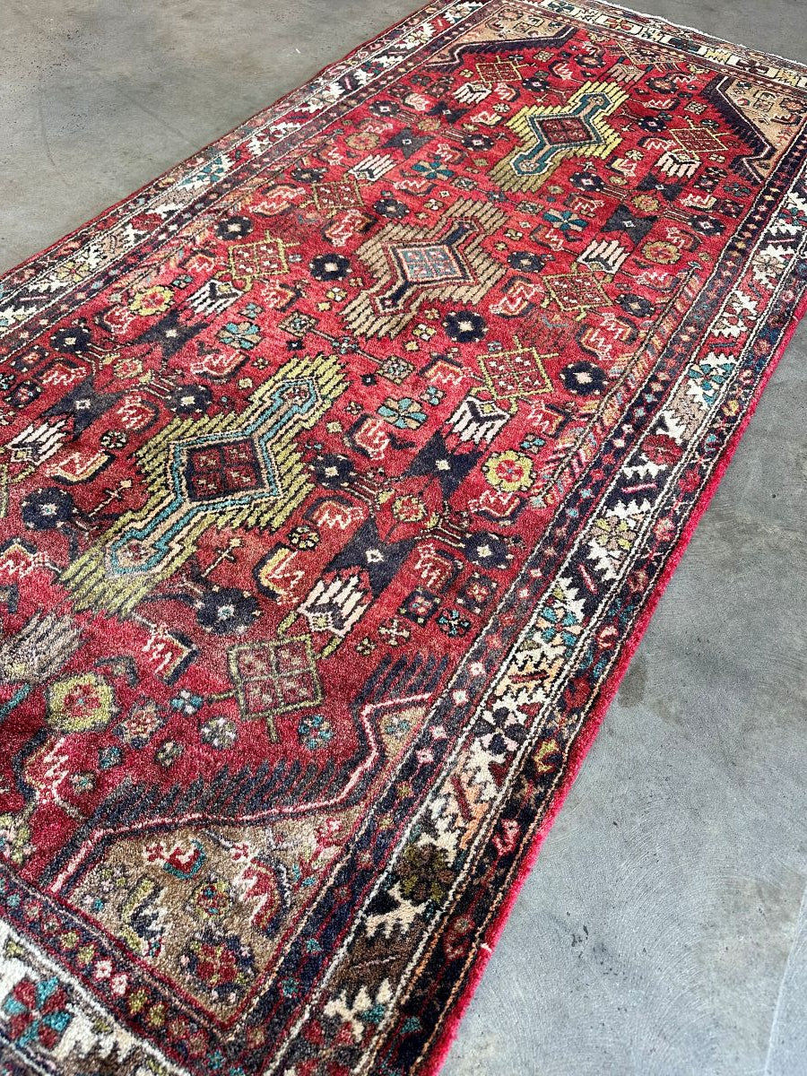 Hand-Knotted Tribal Persian Tajabad Rug