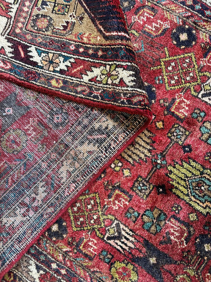 Hand-Knotted Tribal Persian Tajabad Rug