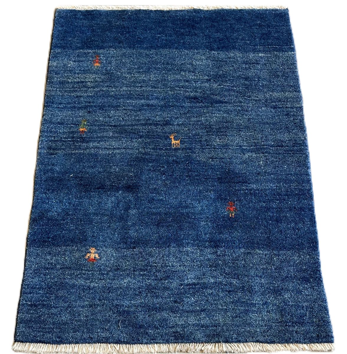 Hand-Knotted Tribal Persian Gabbeh Rug