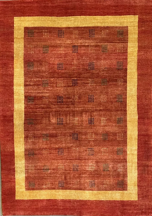 Hand-Knotted Tribal Persian Gabbeh Rug