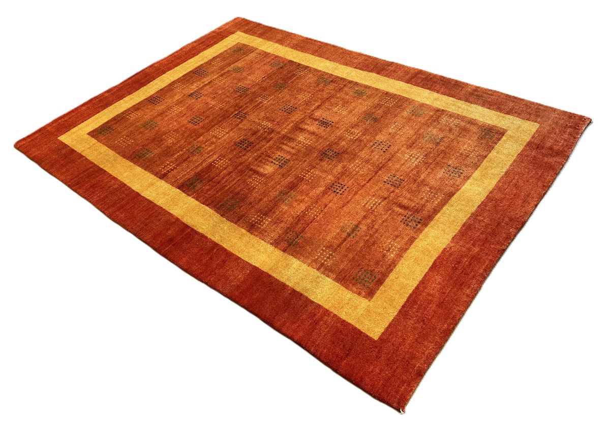 Hand-Knotted Tribal Persian Gabbeh Rug