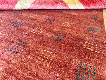 Hand-Knotted Tribal Persian Gabbeh Rug