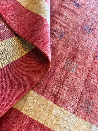 Hand-Knotted Tribal Persian Gabbeh Rug
