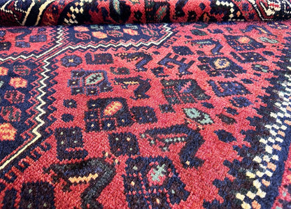 Hand-Knotted Tribal Persian Shiraz Rug