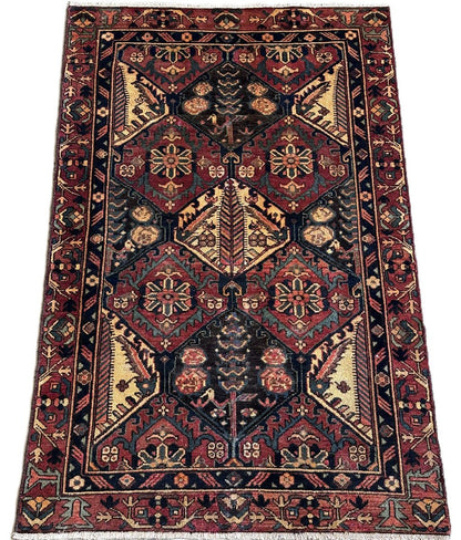 Hand-Knotted Tribal Persian Bakhtiar Rug