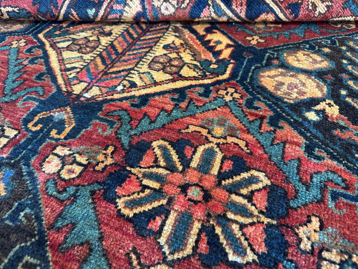 Hand-Knotted Tribal Persian Bakhtiar Rug