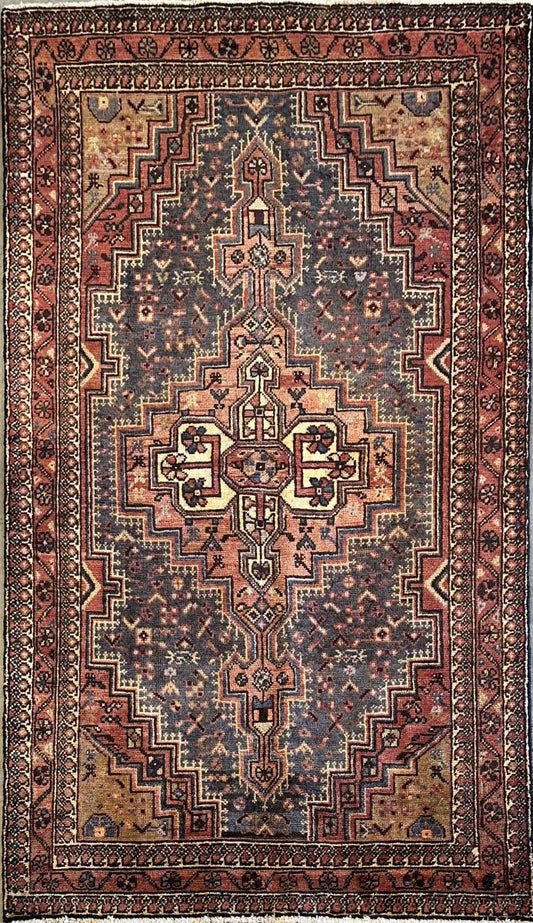 Hand-Knotted Tribal Persian Toyserkan Rug