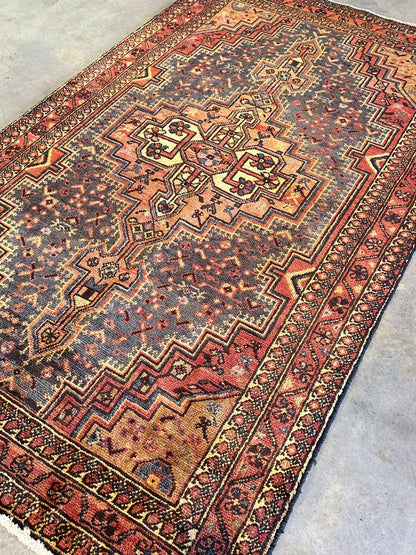 Hand-Knotted Tribal Persian Toyserkan Rug