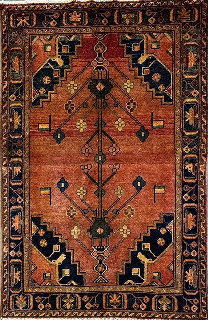 Hand-Knotted Tribal Persian Luri Rug