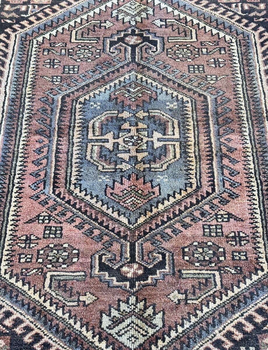 Hand-Knotted Tribal Persian Khamseh Rug