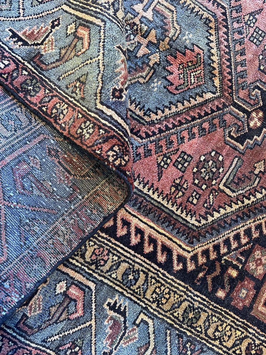 Hand-Knotted Tribal Persian Khamseh Rug