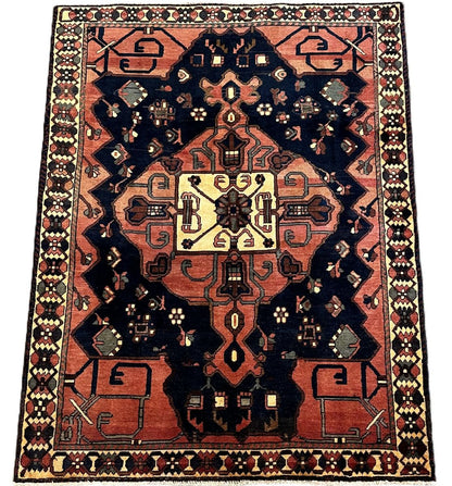 Hand-Knotted Tribal Persian Bakhtiar Rug