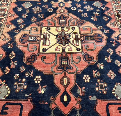 Hand-Knotted Tribal Persian Bakhtiar Rug