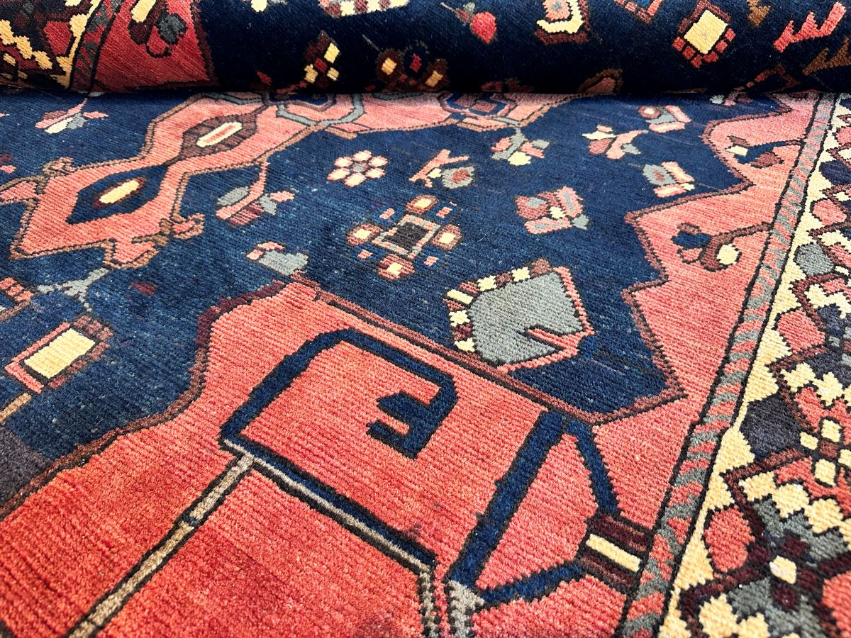 Hand-Knotted Tribal Persian Bakhtiar Rug