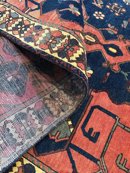 Hand-Knotted Tribal Persian Bakhtiar Rug