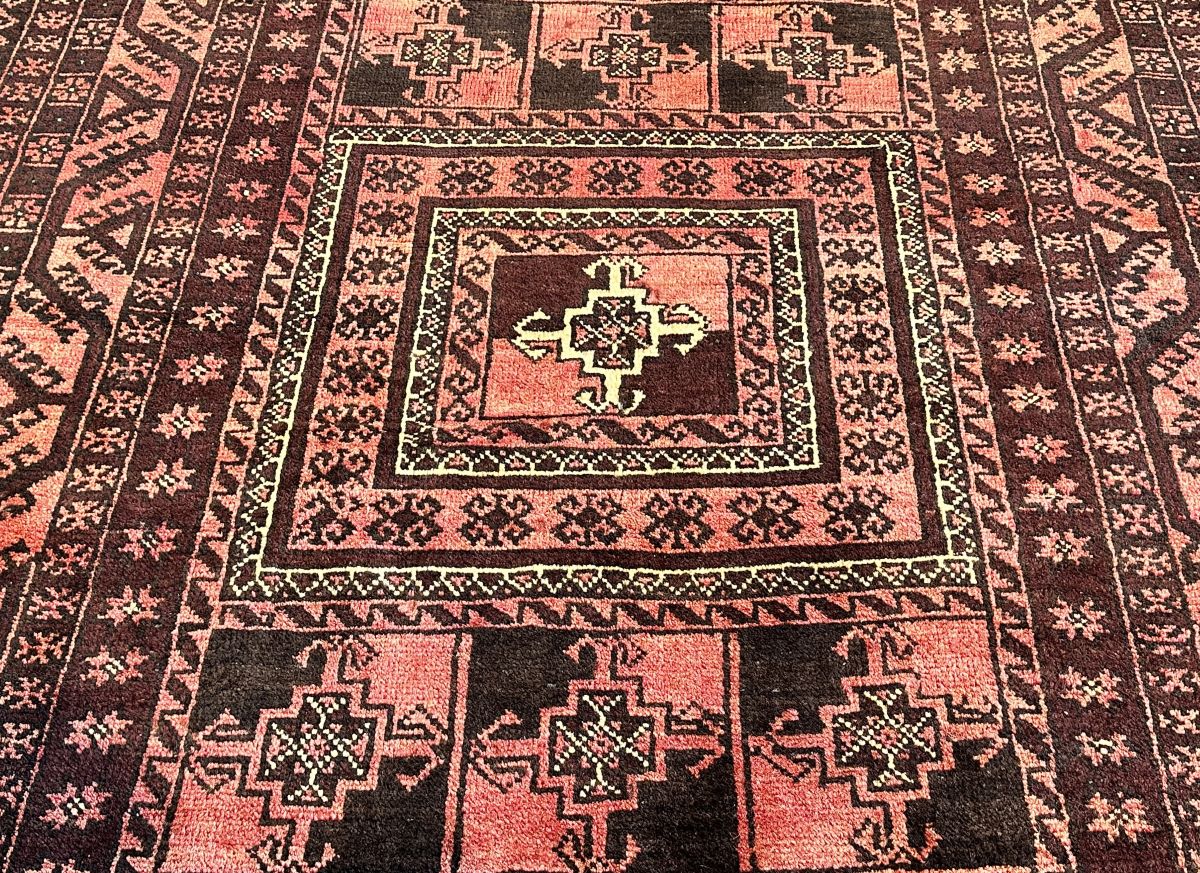 Hand-Knotted Tribal Persian Turkoman Rug