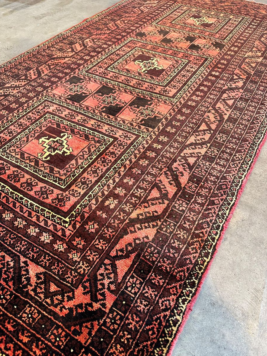 Hand-Knotted Tribal Persian Turkoman Rug