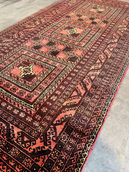 Hand-Knotted Tribal Persian Turkoman Rug
