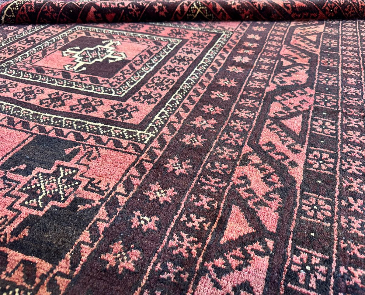 Hand-Knotted Tribal Persian Turkoman Rug
