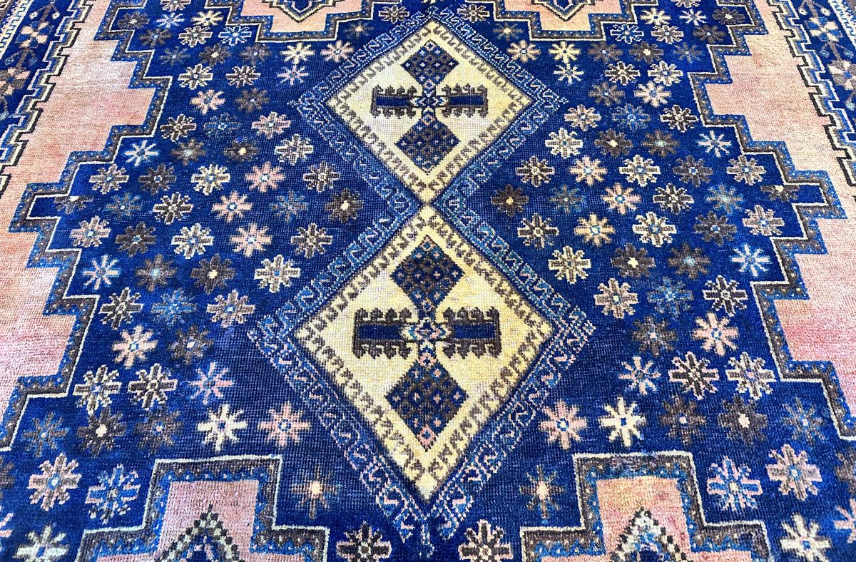 Hand-Knotted Tribal Persian Afshar Rug
