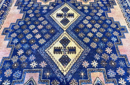 Hand-Knotted Tribal Persian Afshar Rug