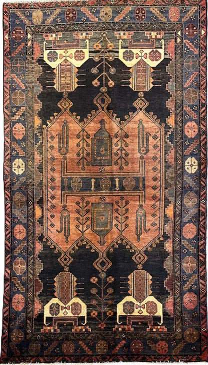Hand-Knotted Tribal Persian Shahsavan Rug