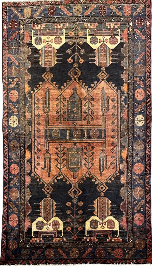 Hand-Knotted Tribal Persian Shahsavan Rug