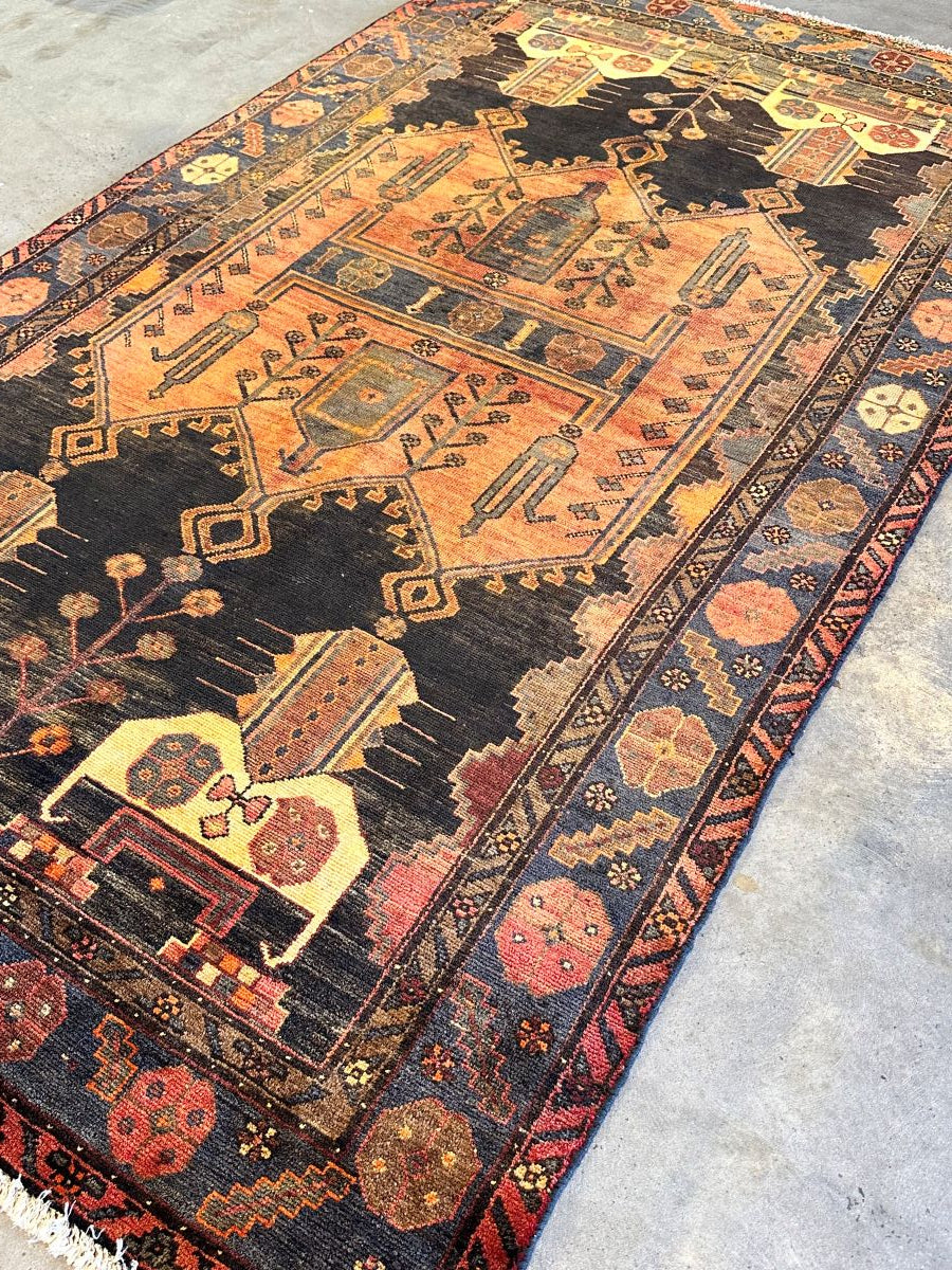 Hand-Knotted Tribal Persian Shahsavan Rug