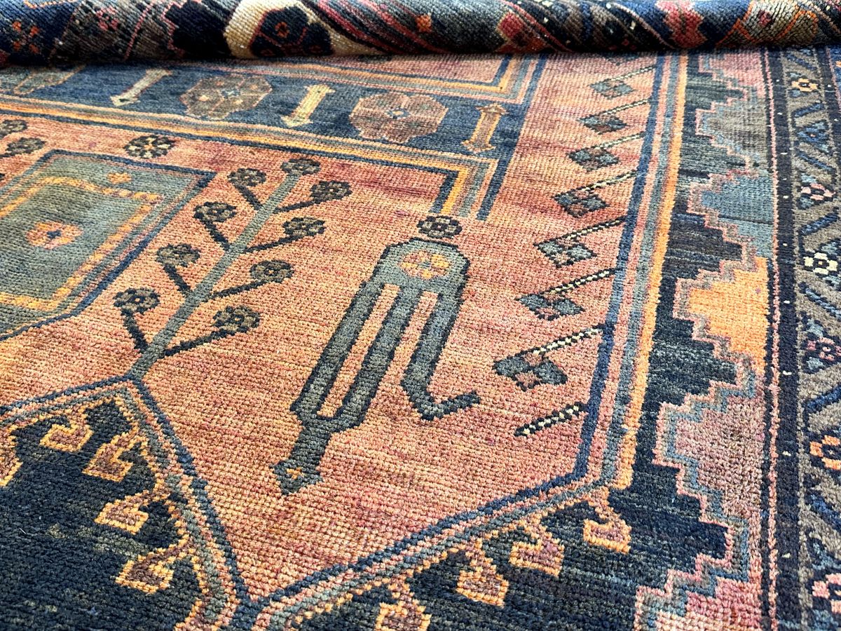 Hand-Knotted Tribal Persian Shahsavan Rug