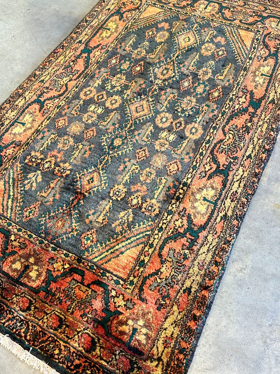 Hand-Knotted Tribal Persian Luri Rug
