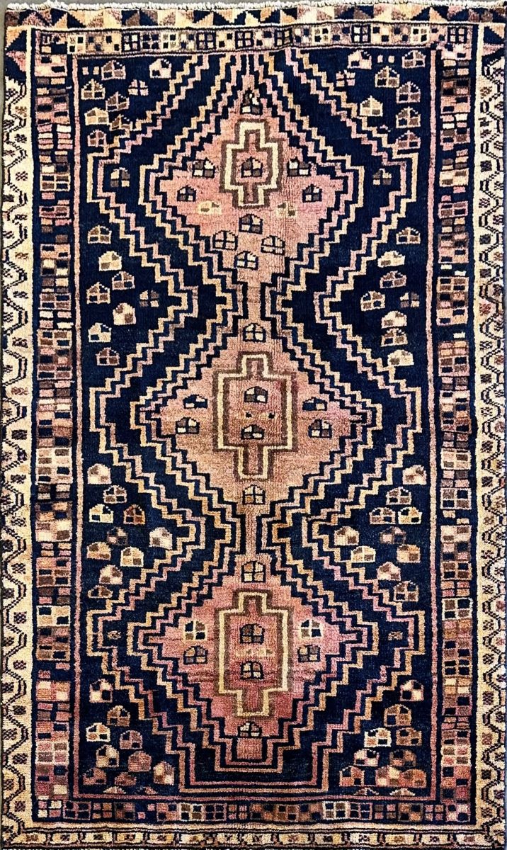 Hand-Knotted Tribal Persian Luri Rug