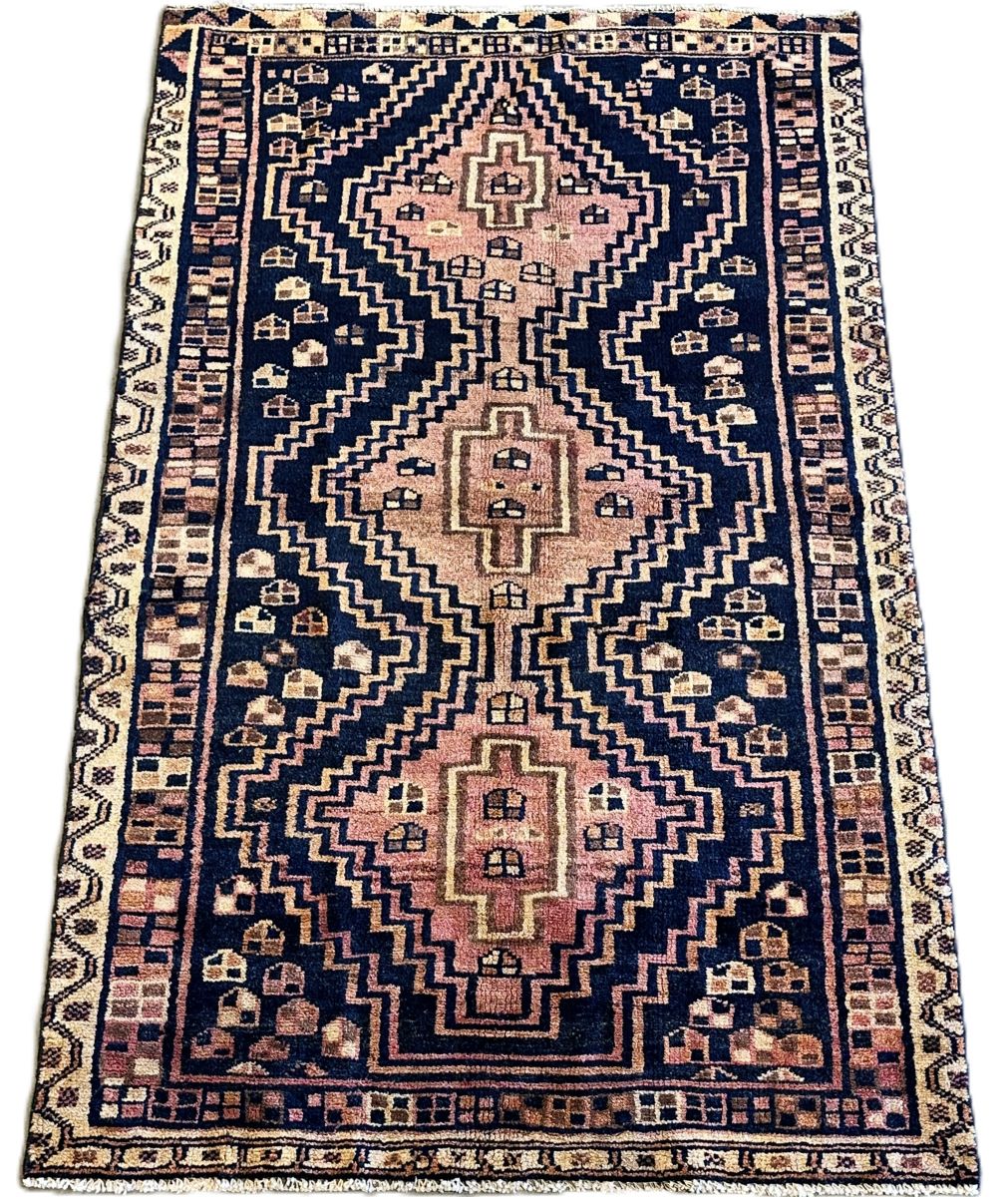 Hand-Knotted Tribal Persian Luri Rug