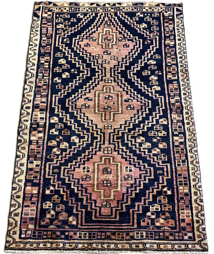Hand-Knotted Tribal Persian Luri Rug