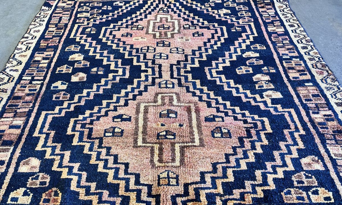 Hand-Knotted Tribal Persian Luri Rug