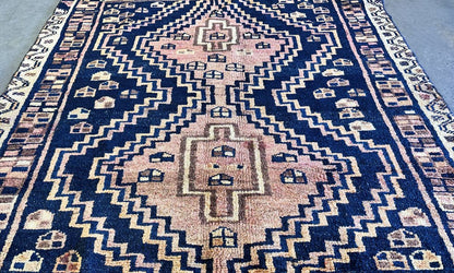 Hand-Knotted Tribal Persian Luri Rug