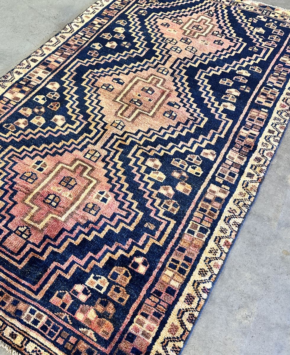Hand-Knotted Tribal Persian Luri Rug