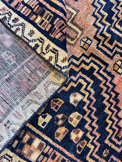 Hand-Knotted Tribal Persian Luri Rug
