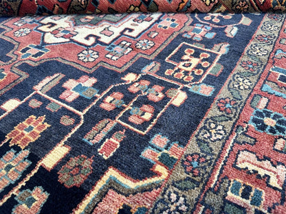 Hand-Knotted Tribal Persian Nahavand Rug