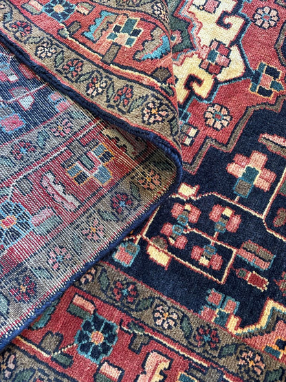 Hand-Knotted Tribal Persian Nahavand Rug