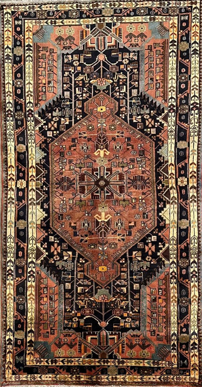 Hand-Knotted Tribal Persian Toyserkan Rug